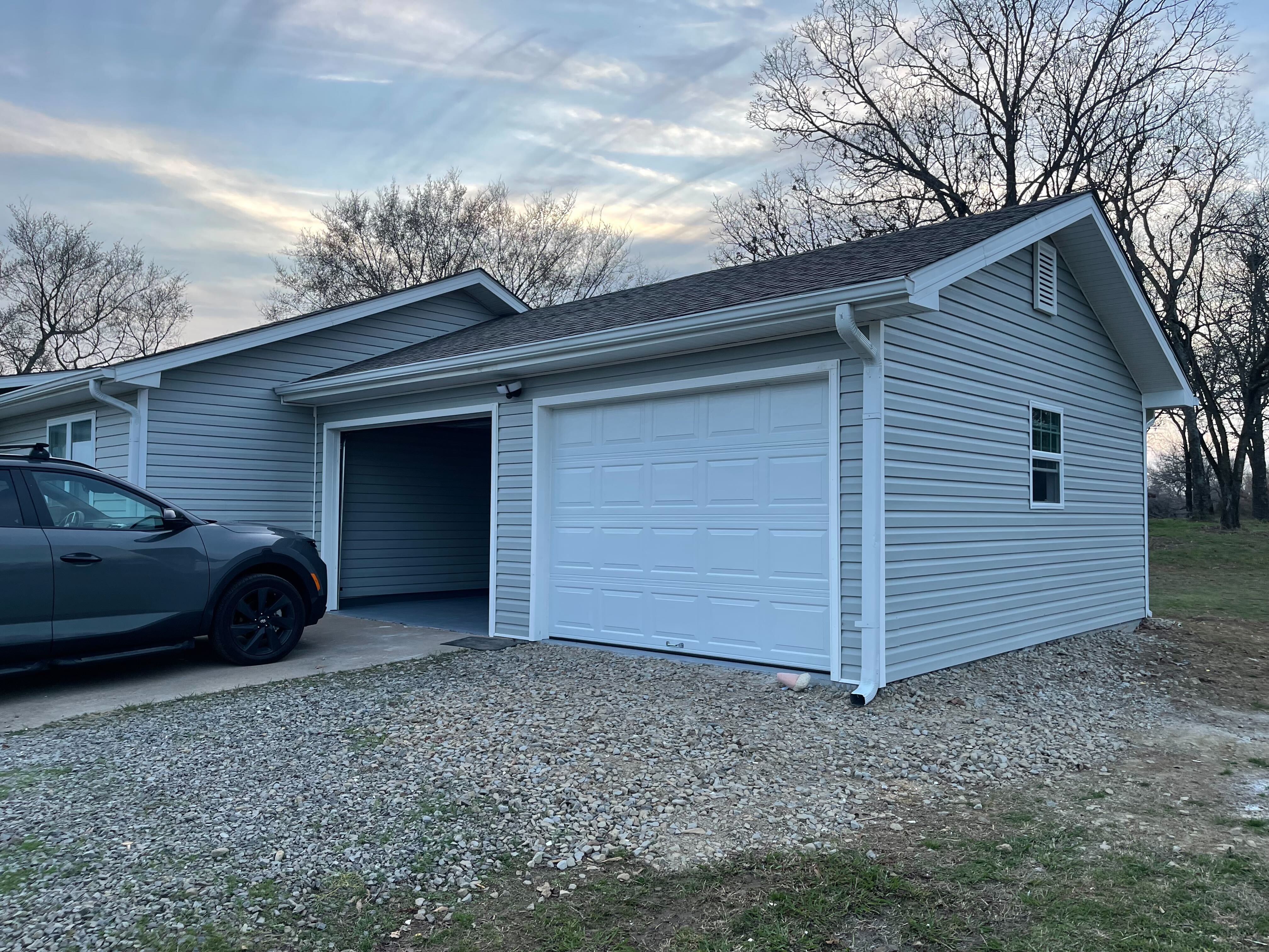 Garage build before framing